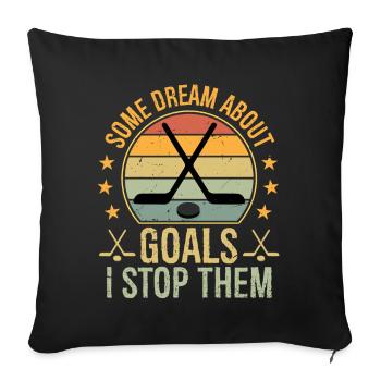 certains rêvent d’objectifs Je les arrête - Housse de coussin décorative 45 x 45 cm - noir - Devant