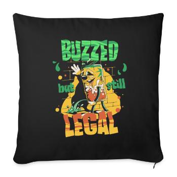 Energy Drink - Sofa pillowcase 17,3'' x 17,3'' (45 x 45 cm) - black - Front