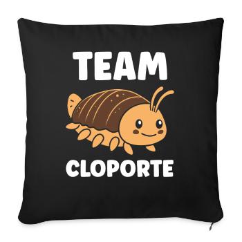 Woodlouse - Sofa pillowcase 17,3'' x 17,3'' (45 x 45 cm) - black - Front
