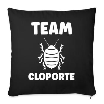 Woodlouse - Sofa pillowcase 17,3'' x 17,3'' (45 x 45 cm) - black - Front