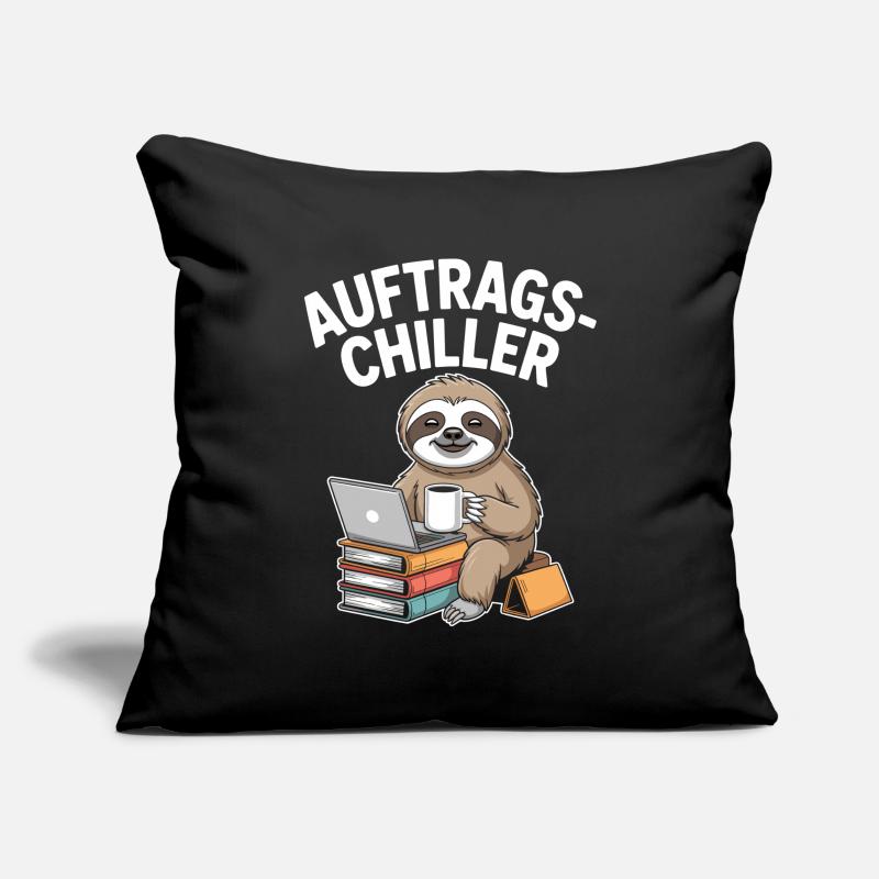 Commander Chiller Commander Chiller Bureau Sloth Housse de coussin décorative 45 x 45 cm