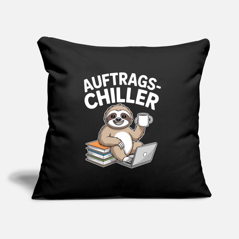 Commander Chiller Commander Chiller Bureau Sloth Housse de coussin décorative 45 x 45 cm