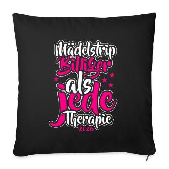 Girl Trip 2026 Gir des filles Strip des filles Strip des filles - Housse de coussin décorative 45 x 45 cm - noir - Devant