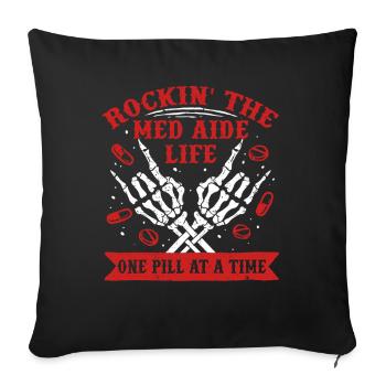 Medical Assistant MFA - Sofa pillowcase 17,3'' x 17,3'' (45 x 45 cm) - black - Front