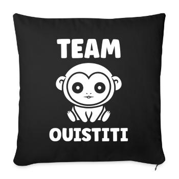 marmoset - Sofa pillowcase 17,3'' x 17,3'' (45 x 45 cm) - black - Front