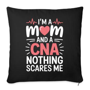 Caregiver Saying Funny Caregiver Gift - Sofa pillowcase 17,3'' x 17,3'' (45 x 45 cm) - black - Front