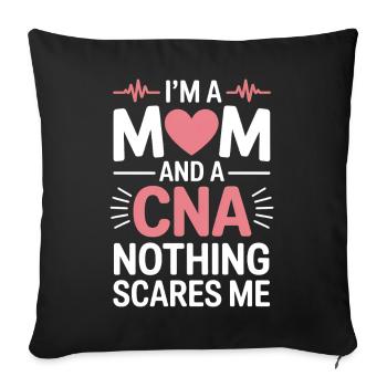 Caregiver Saying Funny Caregiver Gift - Sofa pillowcase 17,3'' x 17,3'' (45 x 45 cm) - black - Front