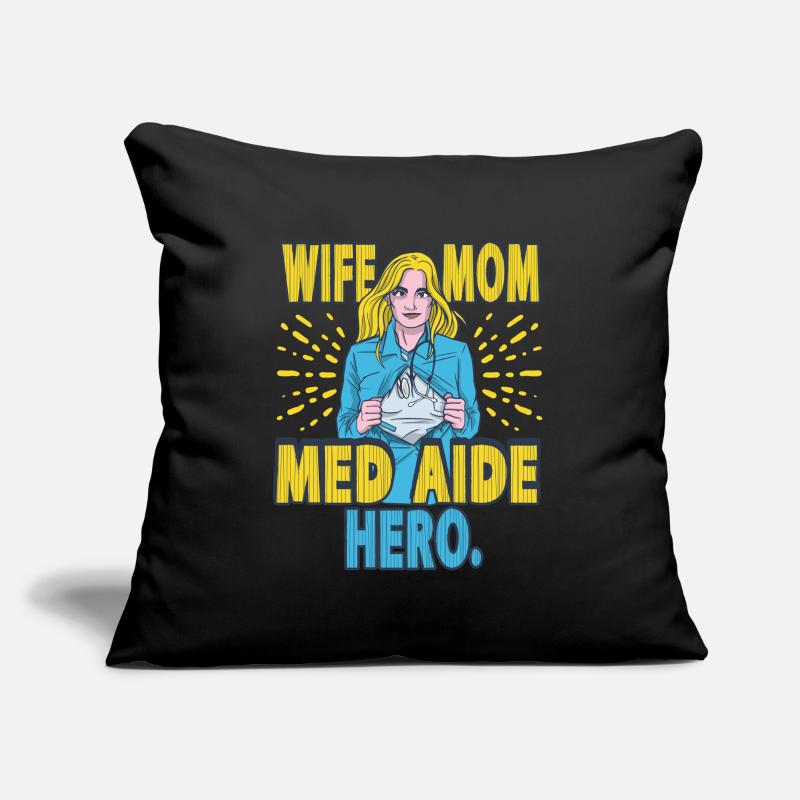 Mère assistante médicale MFA Housse de coussin décorative 45 x 45 cm
