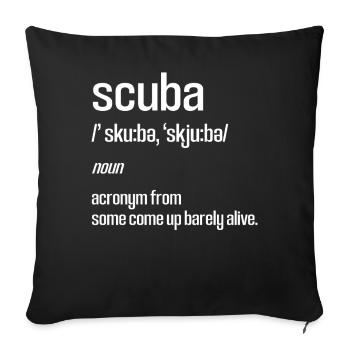 Diving Diver Snorkeling Recreational Diver - Sofa pillowcase 17,3'' x 17,3'' (45 x 45 cm) - black - Front