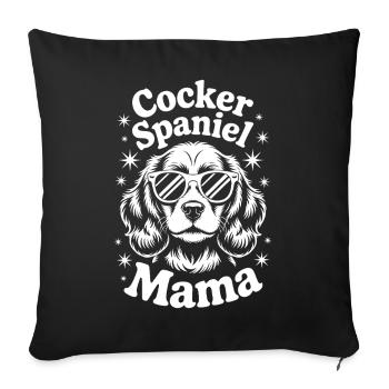 Cocker Spaniel Spruch Witz Cocker Spaniel Geschenk - Sofakissenbezug 45 x 45 cm - Schwarz - Vorne