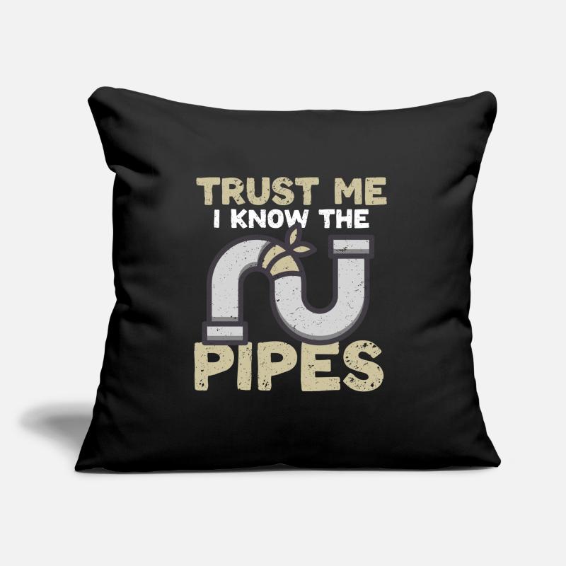 Pipe Layer Pipeline Builder Sofa pillowcase 17,3'' x 17,3'' (45 x 45 cm)