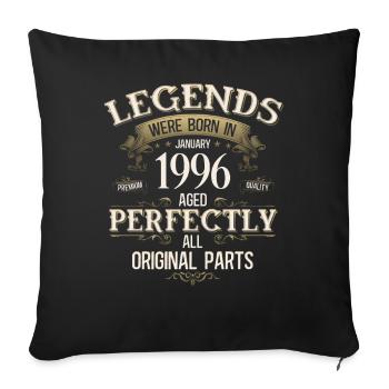 Légende du 30e anniversaire janvier 1996 - Housse de coussin décorative 45 x 45 cm - noir - Devant