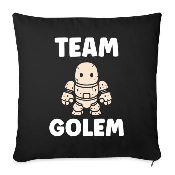 Team golem - Sofa pillowcase 17,3'' x 17,3'' (45 x 45 cm) - black - Front
