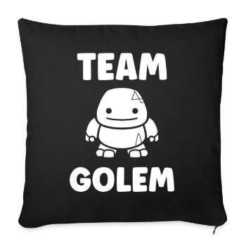 Team golem - Sofa pillowcase 17,3'' x 17,3'' (45 x 45 cm) - black - Front