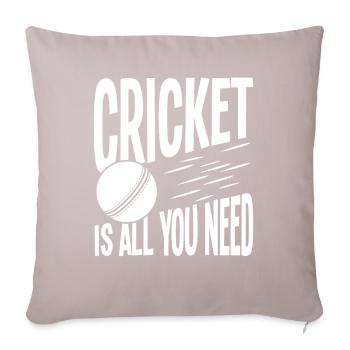 Le cricket est tout ce dont tu as besoin - Housse de coussin décorative 45 x 45 cm - taupe clair - Devant