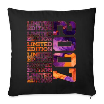 19E ANNIVERSAIRE ÉDITION LIMITÉE 2007 - Housse de coussin décorative 45 x 45 cm - noir - Devant