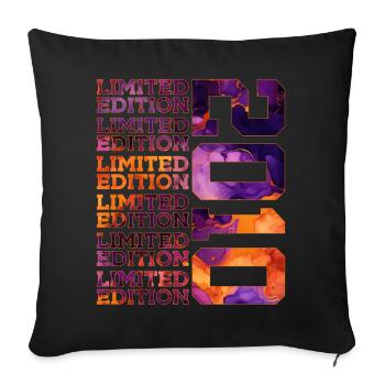 16E ANNIVERSAIRE ÉDITION LIMITÉE 2010 - Housse de coussin décorative 45 x 45 cm - noir - Devant