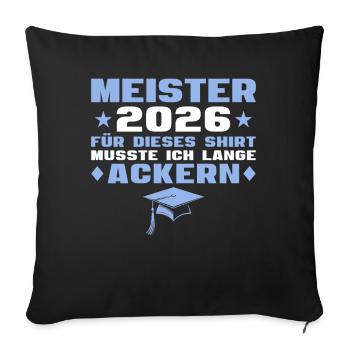 Champion 2026 Lange Ackern - Master Craftsman's Examination - Sofa pillowcase 17,3'' x 17,3'' (45 x 45 cm) - black - Front