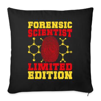 Forensic Science Major Limited Edition Forensics - Sofa pillowcase 17,3'' x 17,3'' (45 x 45 cm) - black - Front
