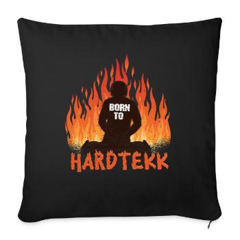 Hardtekk Tekke East Germany - Sofa pillowcase 17,3'' x 17,3'' (45 x 45 cm) - black - Front