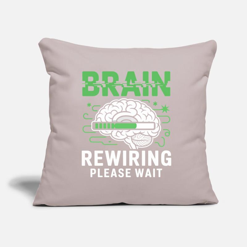 Brain Restart Please Wait Sofa pillowcase 17,3'' x 17,3'' (45 x 45 cm)