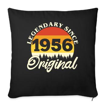 1956 Vintage Retro Original Birthday Gift - Sofa pillowcase 17,3'' x 17,3'' (45 x 45 cm) - black - Front
