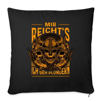 Viking Viking Gods Outfit Father - Sofa pillowcase 17,3'' x 17,3'' (45 x 45 cm) - black - Front