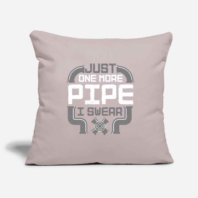 Pipe Layer Pipeline Builder Sofa pillowcase 17,3'' x 17,3'' (45 x 45 cm)