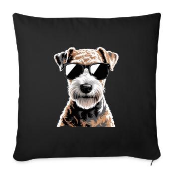 Lakeland Terrier - Housse de coussin décorative 45 x 45 cm - noir - Devant