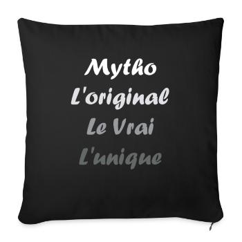 Mytho Origin True Unique - Sofa pillowcase 17,3'' x 17,3'' (45 x 45 cm) - black - Front