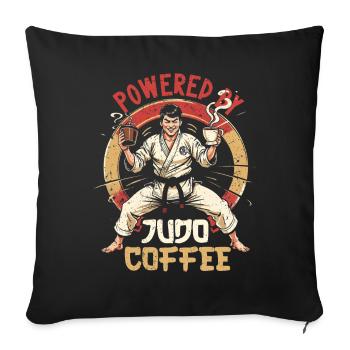 Judo Martial Arts - Sofa pillowcase 17,3'' x 17,3'' (45 x 45 cm) - black - Front