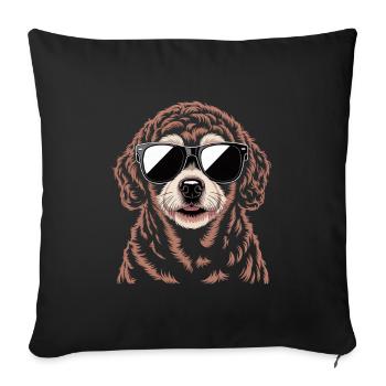 Bergamo - Sofa pillowcase 17,3'' x 17,3'' (45 x 45 cm) - black - Front