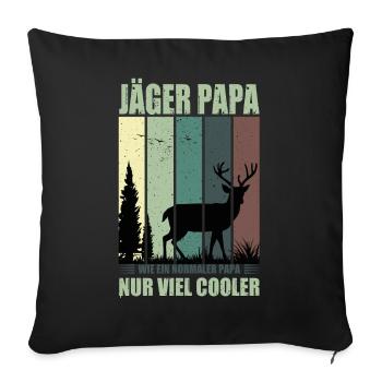 Hunter Gifts Hunting Hunting Hunter Exam - Sofa pillowcase 17,3'' x 17,3'' (45 x 45 cm) - black - Front