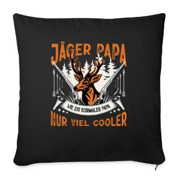 Hunter Gifts Hunting Hunting Hunter Exam - Sofa pillowcase 17,3'' x 17,3'' (45 x 45 cm) - black - Front