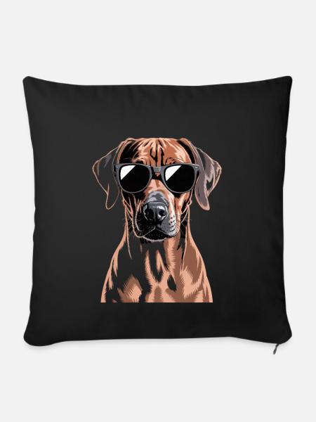 Rhodesian Ridgeback - Sofakissenbezug 45 x 45 cm - Schwarz