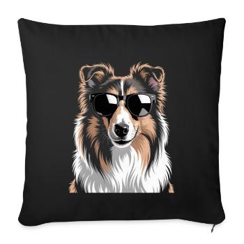 colley - Housse de coussin décorative 45 x 45 cm - noir - Devant