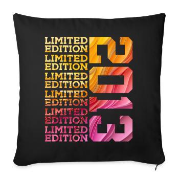 ÉDITION LIMITÉE 2013 13 ANS 13E ANNIVERSAIRE - Housse de coussin décorative 45 x 45 cm - noir - Devant