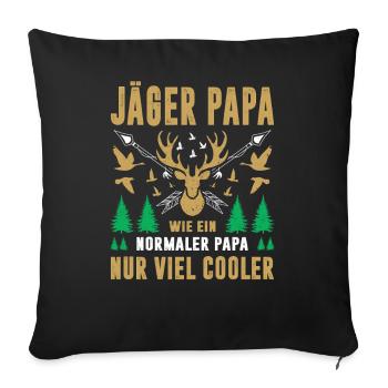 Hunter Gifts Hunting Hunting Hunter Exam Passed - Sofa pillowcase 17,3'' x 17,3'' (45 x 45 cm) - black - Front