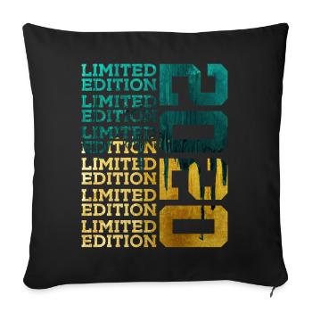 ÉDITION LIMITÉE 2020 6 ANS 6E ANNIVERSAIRE - Housse de coussin décorative 45 x 45 cm - noir - Devant