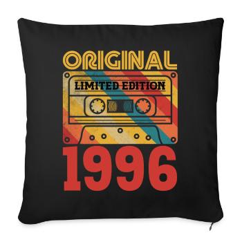 30th Anniversary 30 years Original 1996 Vintage - Sofa pillowcase 17,3'' x 17,3'' (45 x 45 cm) - black - Front