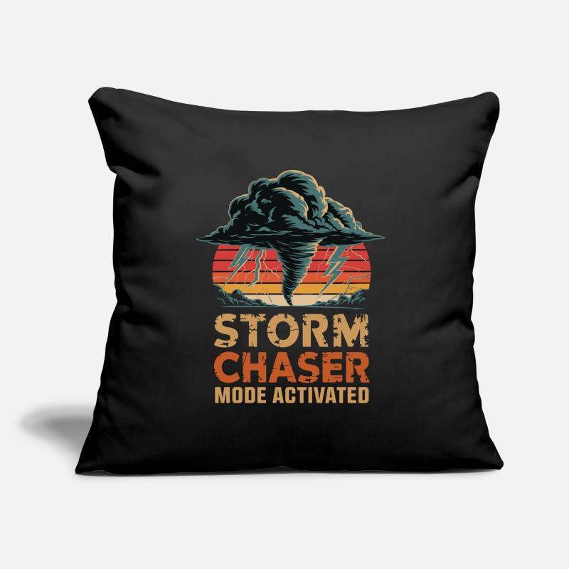 Mode Chasseur de Tempête activé Tornade Sturmjäger Housse de coussin décorative 45 x 45 cm