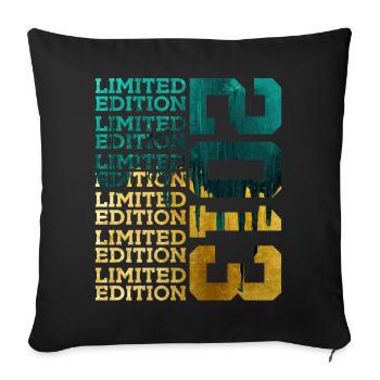 ÉDITION LIMITÉE 2013 13 ANS 13E ANNIVERSAIRE - Housse de coussin décorative 45 x 45 cm - noir - Devant