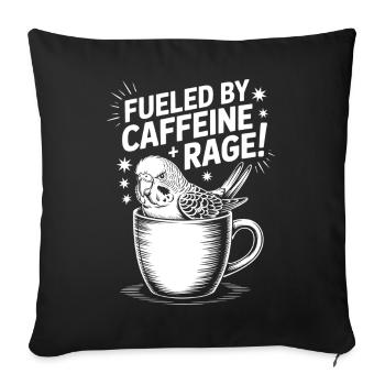 Coffee Sayings Caffeine Funny Coffee Gift - Sofa pillowcase 17,3'' x 17,3'' (45 x 45 cm) - black - Front