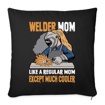 Welder Saying Gifts for Metalworkers - Sofa pillowcase 17,3'' x 17,3'' (45 x 45 cm) - black - Front