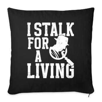  Private Investigator Equipment Observation - Sofa pillowcase 17,3'' x 17,3'' (45 x 45 cm) - black - Front