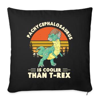 Pachycephalosaurus Costume Paleontologist Dinosaur - Sofa pillowcase 17,3'' x 17,3'' (45 x 45 cm) - black - Front