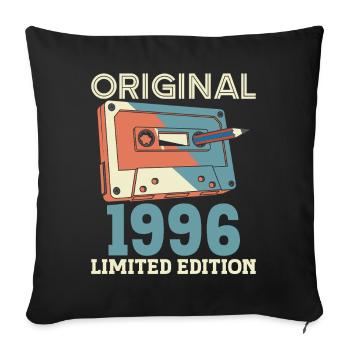 1996 Birthday 30 Years Vintage 30th Anniversary - Sofa pillowcase 17,3'' x 17,3'' (45 x 45 cm) - black - Front
