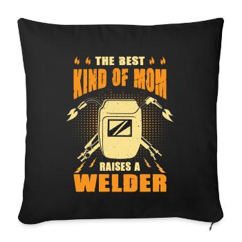 Welder Saying Gifts for Metalworkers - Sofa pillowcase 17,3'' x 17,3'' (45 x 45 cm) - black - Front