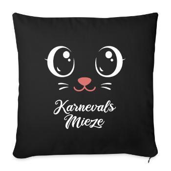 Kitty du Carnaval | Déguisement de Big Face - Housse de coussin décorative 45 x 45 cm - noir - Devant