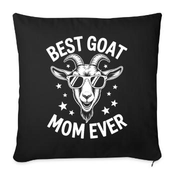 Dictions de chèvre Chèvres Drôle de cadeau de chèvre - Housse de coussin décorative 45 x 45 cm - noir - Devant